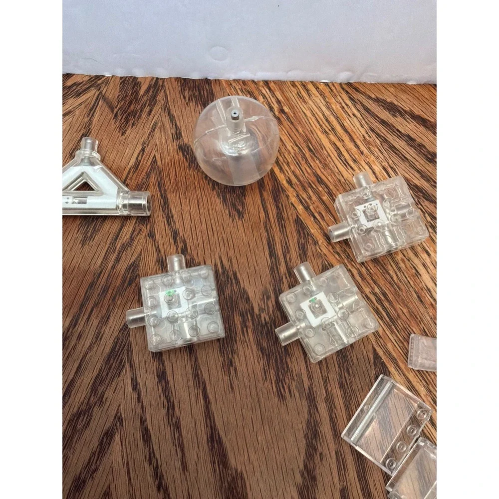 Laser Pegs Unisex Clear Light Up Building Blocks OS Clear